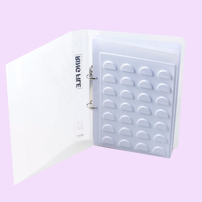 FX-P96 Plastic False Eyelashes CC Curl Catalog Storage 70 Pairs Display Box Eye Lashes Customize Holder Eyelashes Sample Book