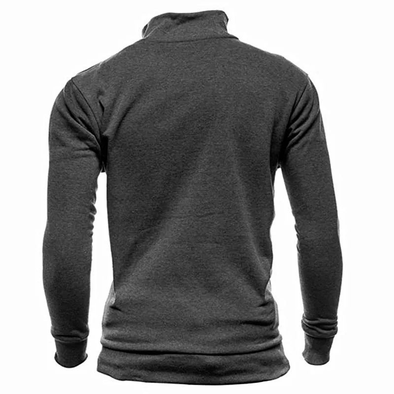 MRMT 2026 Brand New Men's No Hoodies Sweatshirts Zipper Stand Collar Men Sweatshirts For Male No Hooded Sweatshirt Man Pullover