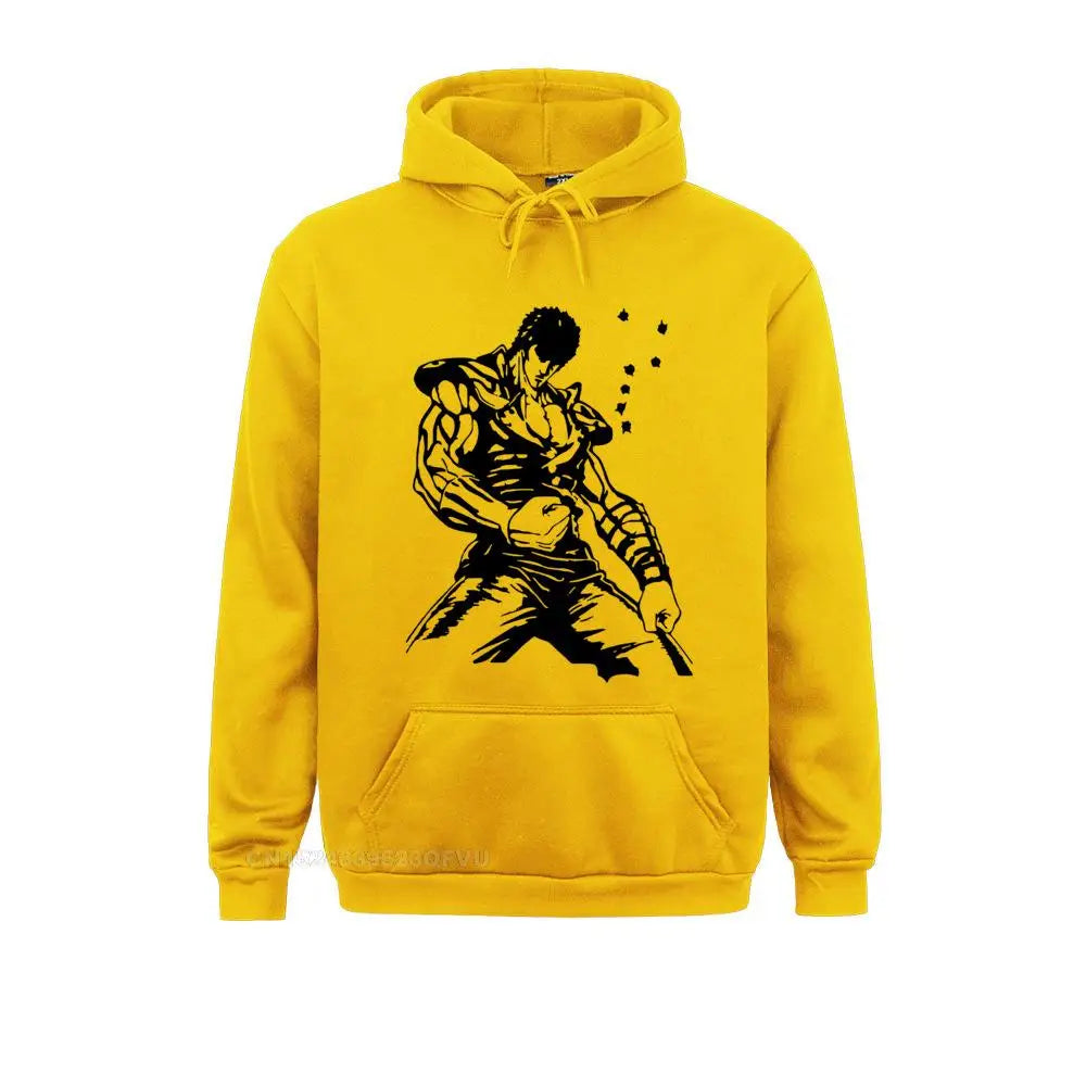 Kenshiro Hokuto No Ken Pullover Hoodie Men Fist Of The North Star Fashion Cotton Tees Hoodies Camisas Hombre