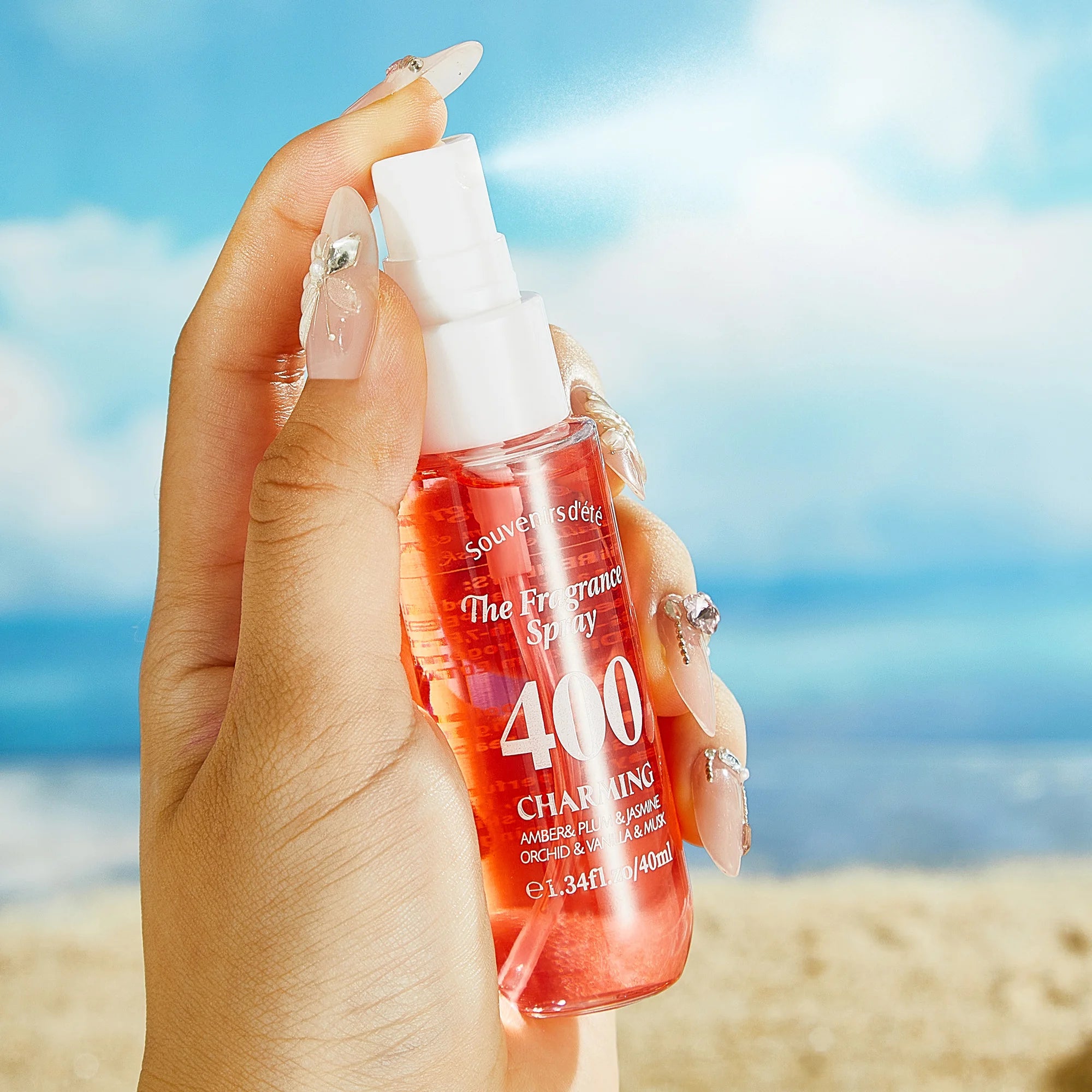 Travel Pack Women's Cologne Spray with Mineral Ingredients 0% Alcohol for Hair & Body