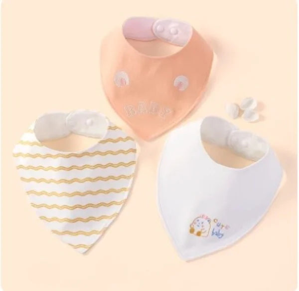 Quick-dry Baby Boys and Girls Lovey Baby Saliva Towel Drool Bibs for New Born,Infant,Toddles