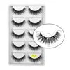 New Full 5 Pairs One Box 3D Mink Hair False Eyelashes Natural Thick Long Eye Lashes Wispy Makeup Beauty Extension Tools H13