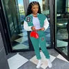 Casual Two-Piece Baseball Uniform Woolen Sports Suit with Short Tops Solid Winter Design One Set Nonwoven Women's