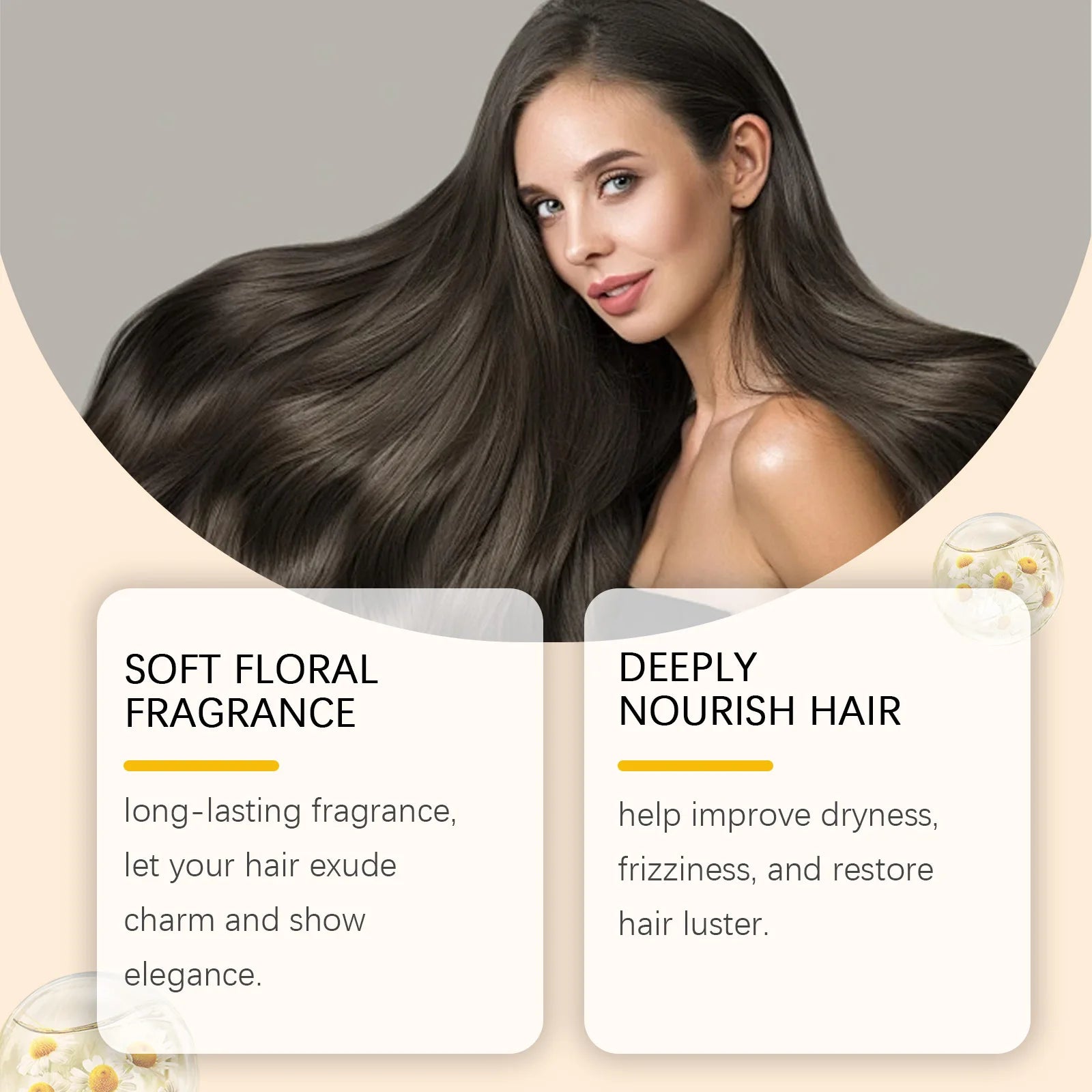 Chamomile Honey Floral Eau De Cologne Perfume Spray for Female Hair-Liquid Long-Lasting Fragrance & Moisturizing Care
