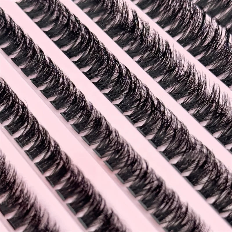 Wholesale Full Strip Eye Lashes Kits 30P-100P Private Label DIY Segment Lashes Cluster Eyelashes Vendor