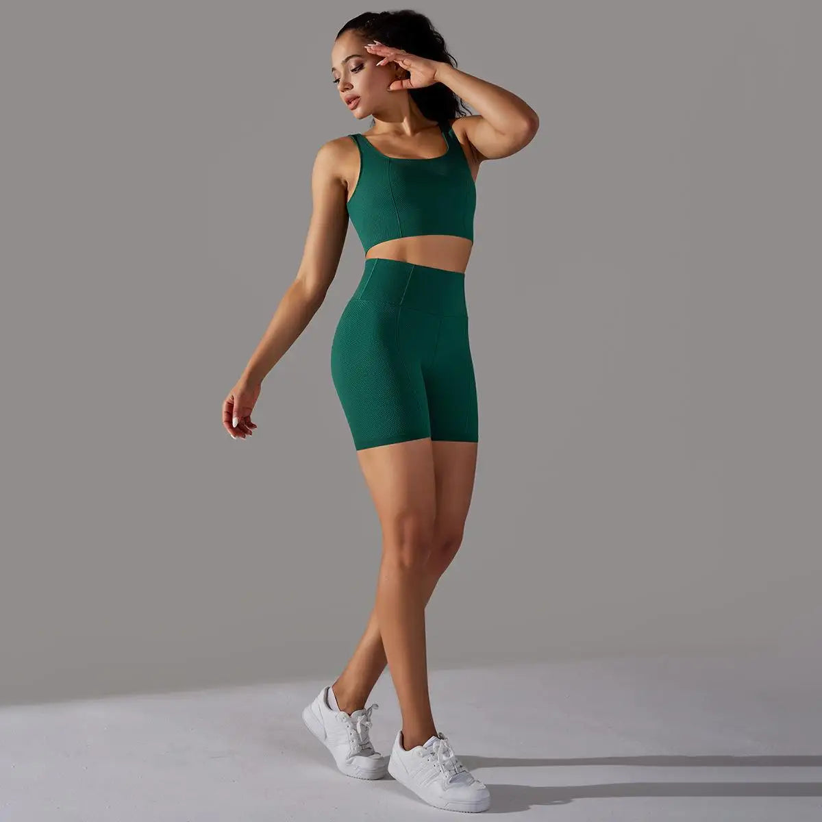 Custom Logo Gym Fitness Sports Two Piece Wear Outfit Yoga Top and Sportswear Suit Yoga Set for Women