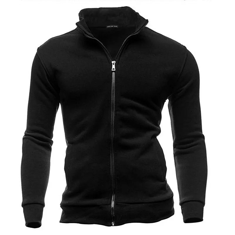 MRMT 2026 Brand New Men's No Hoodies Sweatshirts Zipper Stand Collar Men Sweatshirts For Male No Hooded Sweatshirt Man Pullover