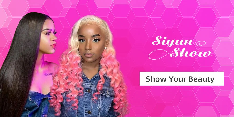 Siyun Show Loose Deep Wave Wig 30 Inch 13X6 HD Transparent Lace Frontal Wig 250 Density Lace Front Human Hair Wigs For Women