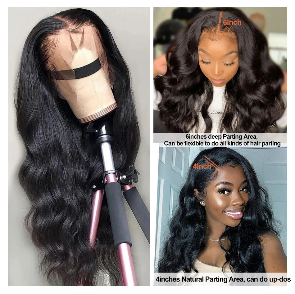 Nadula Hair Lace Front Wigs 13x4 Brazilian Body Wave Wig Human Hair Wigs 13x6 360 Full Lace Wig For Women Swiss Lace Body Wave
