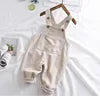 Children Beige Corduroy Pants New Born Baby Boys Girl Long Trousers Spring Jumpsuit Fashion Wear Solid Clothes Overalls for Kids