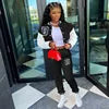 Casual Two-Piece Baseball Uniform Woolen Sports Suit with Short Tops Solid Winter Design One Set Nonwoven Women's