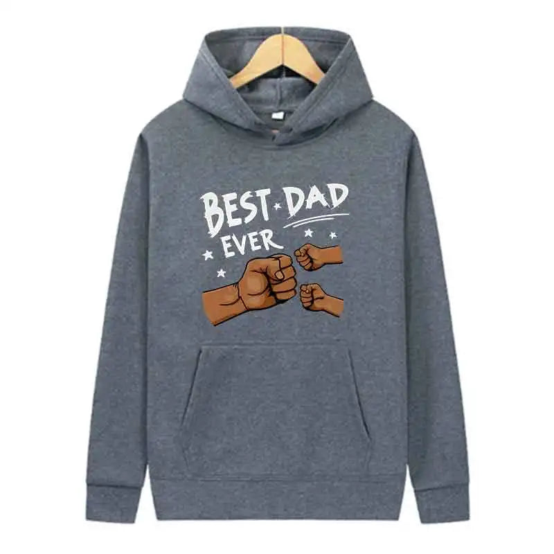 Autumn Black Men Trend Hoodies Women Casual Streetwear Best Dad Print Sweatshirts Long Sleeve Harajuku Y2K Tops Spring White