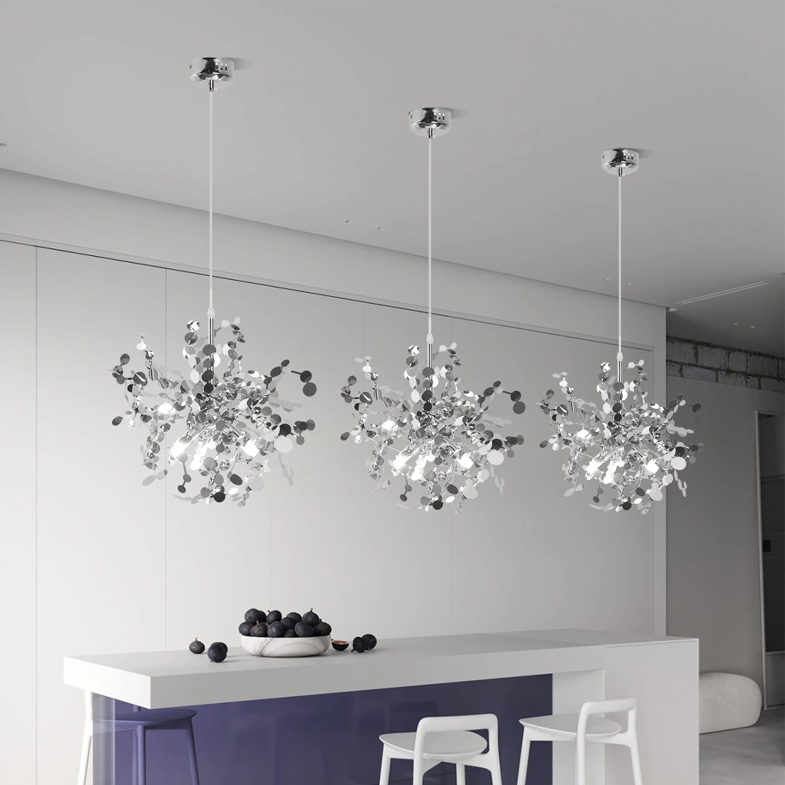 Modern Pendant Light Led Firework Chandelier Hanging Ceiling Lamp Dining Room Kitchen Island Nordic Luminaire Home Decor Fixture
