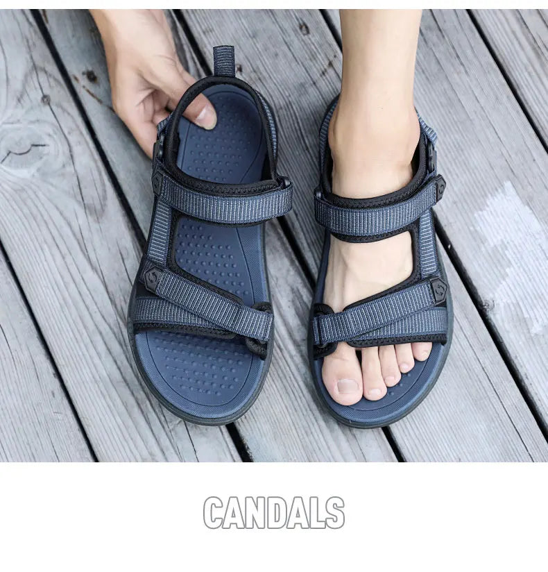 Summer Sandals for Men Leisure Beach Sandals Male Fashion Leisure Beach Holiday Sandals Shoes Lightweight Outdoor Casual Shoes