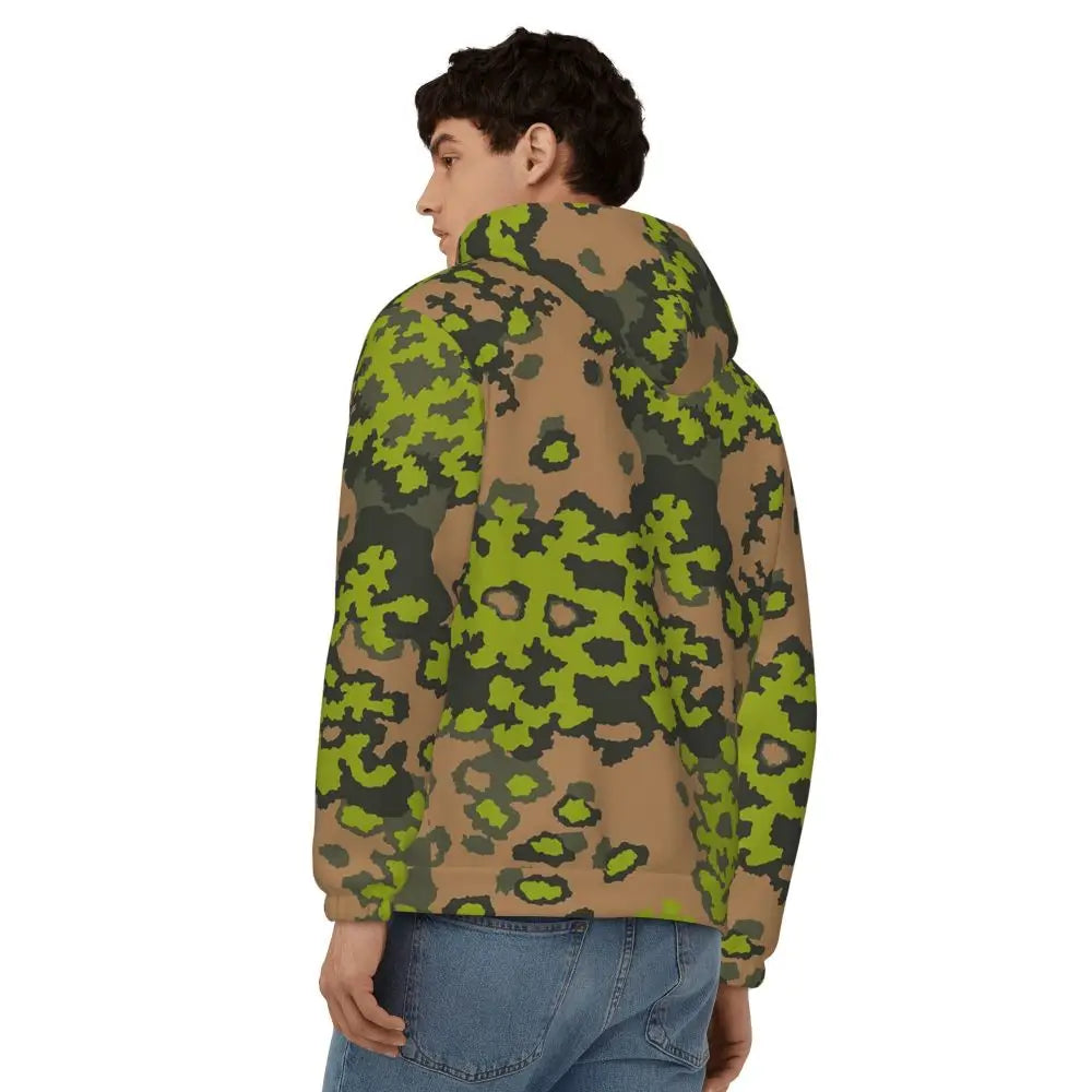 Splintertarn German WW2 Camouflage Army Military Camo Zipper Hoodies Pullover Autumn Winter Sweatshirt Long Sleeve Tops
