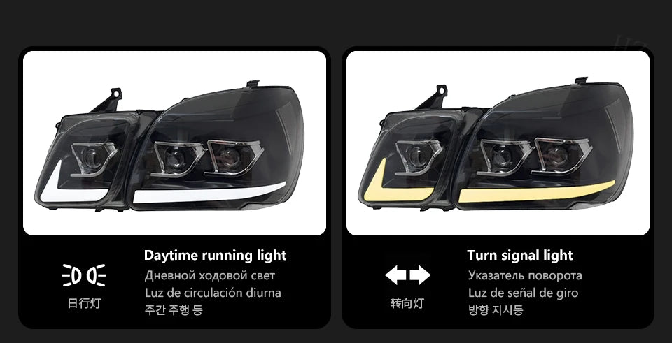 Headlight For Lexus LX LX470 1997-2007 Car Автомобильные Товары 12V Led DRL Hella Xenon Lens Hella LX570 Hid H7 Car Accessories