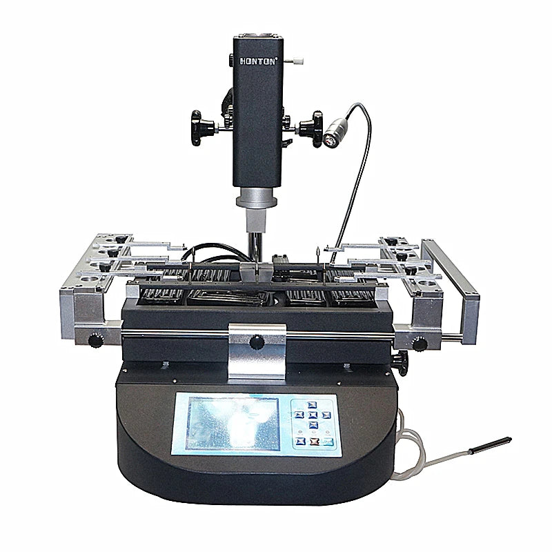Hot Air Solder Station 3 Zones Soldering Machine Honton R490 BGA Rework Station R690 V.3 Touch Screen for Mainboard Chips Repair