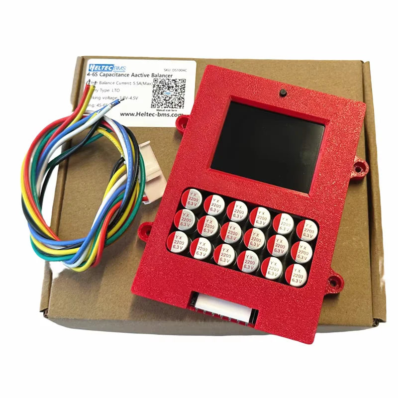 5A Lipo/lifepo4 active balancer 4s 6s 8s with Voltage Dispaly 12V Lithium Battery Energy transfer Active Equalizer