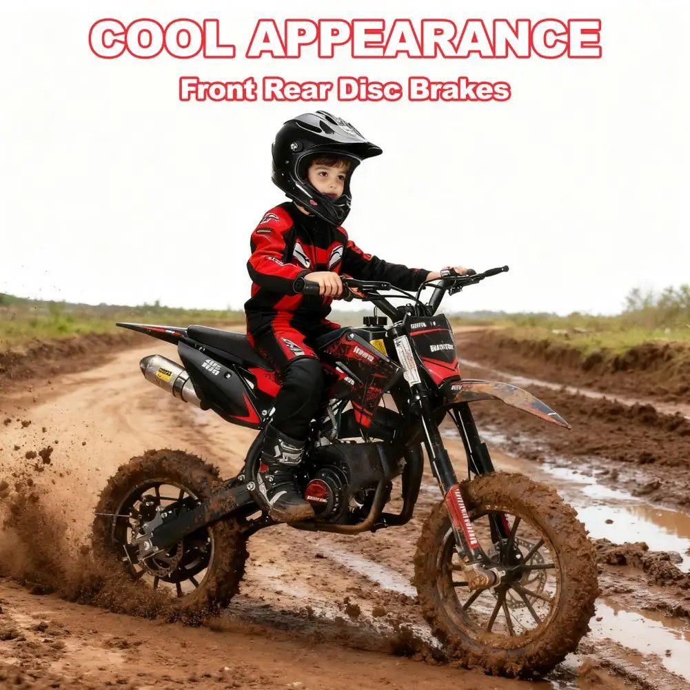 Gas Bike For Kids, Mini Dirt Bike, 49CC 2-Stroke Gas Powered Motorcycle, Shock Absorption Pocket Motorbike, Up to 25 Mph