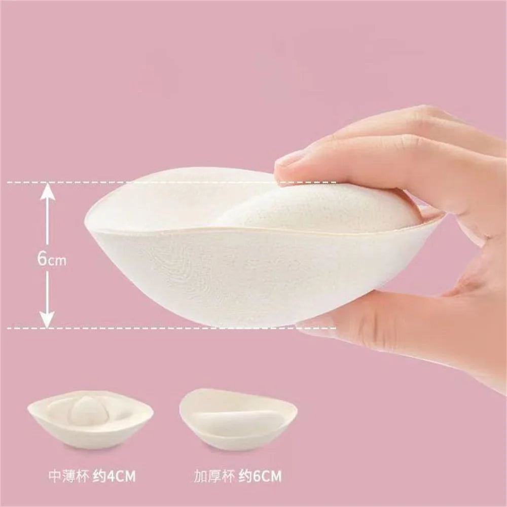 6CM Thick Sponge Push Up Bra Pad for Women Invisible Insert Swimsuit Bikini Breast Enhancers Chest Cup Pads Accessories A to C