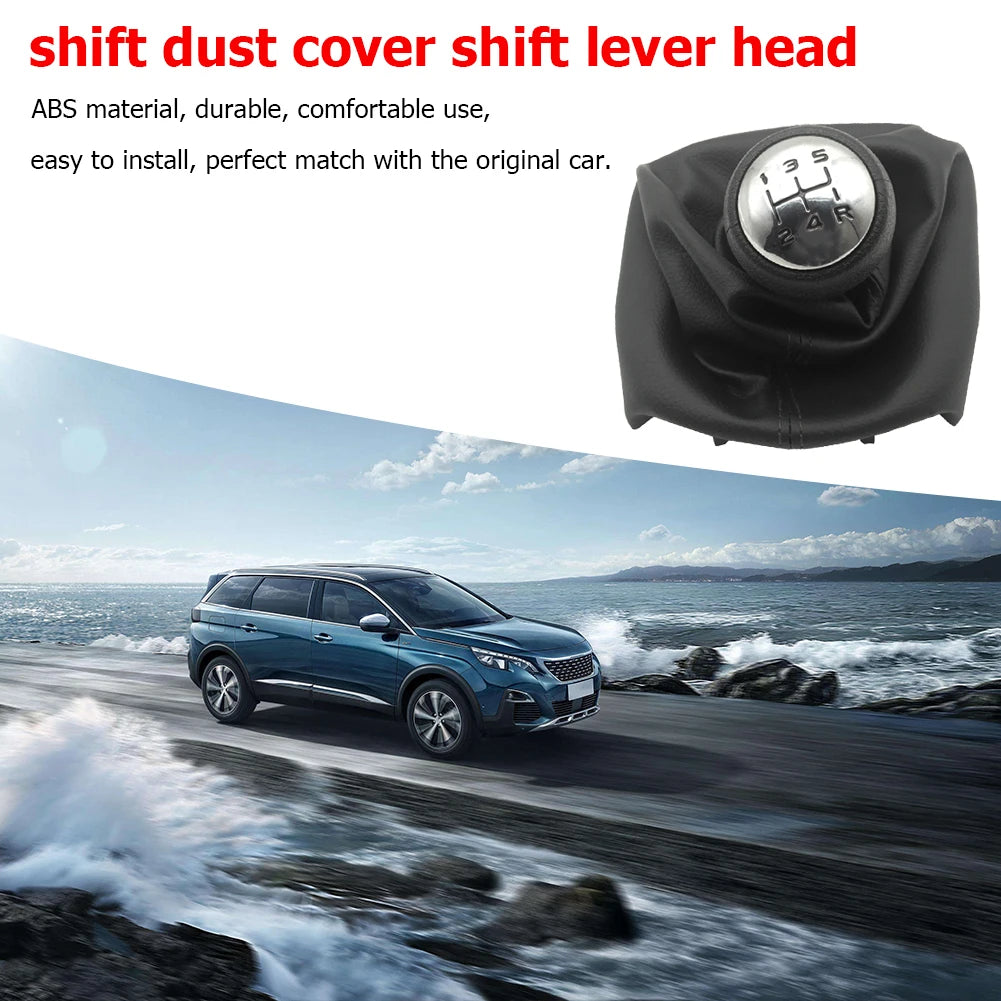 5 Speed Gear Shift Knob Shifter Boot Excellent ABS Plastics Prolonged for Peugeot 307 207 406 Citroen C3 C4 C5