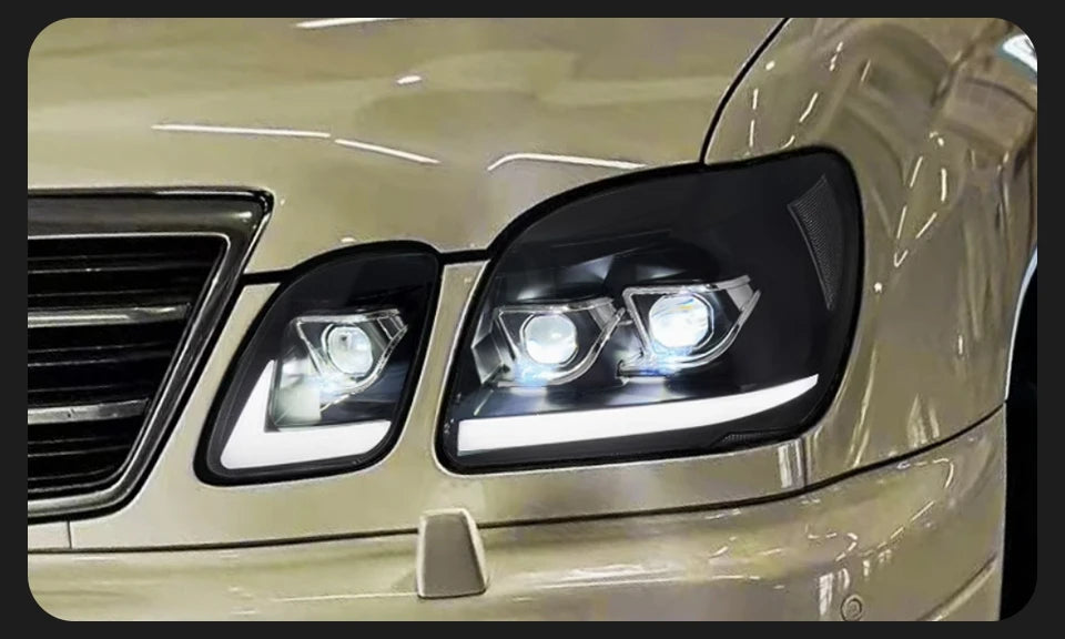 Headlight For Lexus LX LX470 1997-2007 Car Автомобильные Товары 12V Led DRL Hella Xenon Lens Hella LX570 Hid H7 Car Accessories