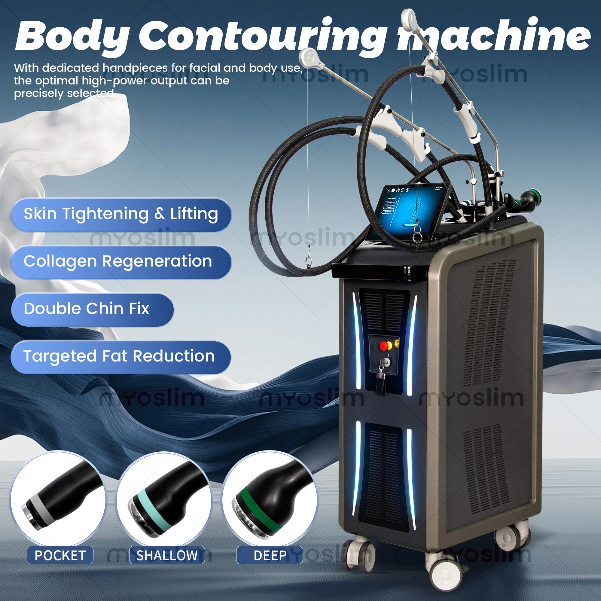 3-in-1 Non-invasive Ice Microwave Body Shaping Machine Precise Fat Dissolving Reshape Firm Skin Machine