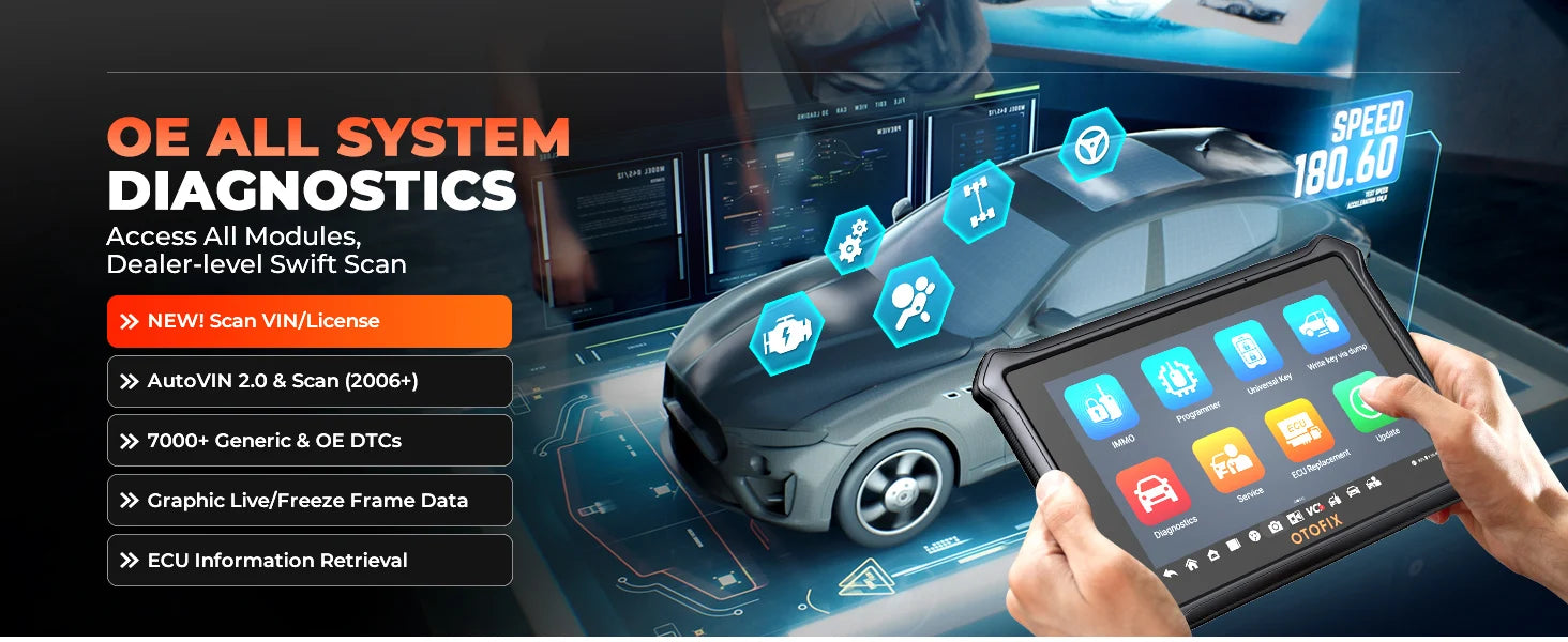 Car Key FOB Programming Tool OTOFIX IM1 All System Diagnostic Scan Tool Auto Key Programmer IMMO Function Key Tool 2 Year Update