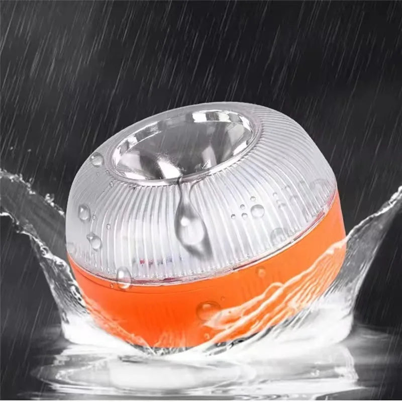 Magnetic Emergency Beacon Light for Cars - Strobe Flashing Warning Lamp, Vehicle Safety Signal Light (Battery Not Included, V16