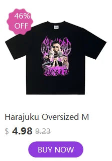 Hip Hop Streetwear Men's Tshirt Sober Graphic Oversized Short Sleeve Aesthetic Print Y2k Tops Tees Harajuku Goth Clothing Cotton