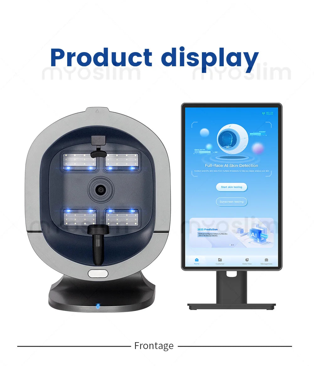X5/X5 Pro AI Skin Image Analya Intelligence Deep Facial Skin Analysis Detector Follicle Testing Skin Analysis Magnifier