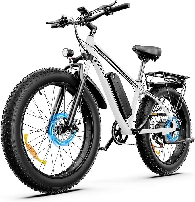 Electric Bike for Adults Peak 1500W Electric Bicycle 48V 15AH (720WH) Battery Electric Bike 26" Fat Tire Mountain,Customized