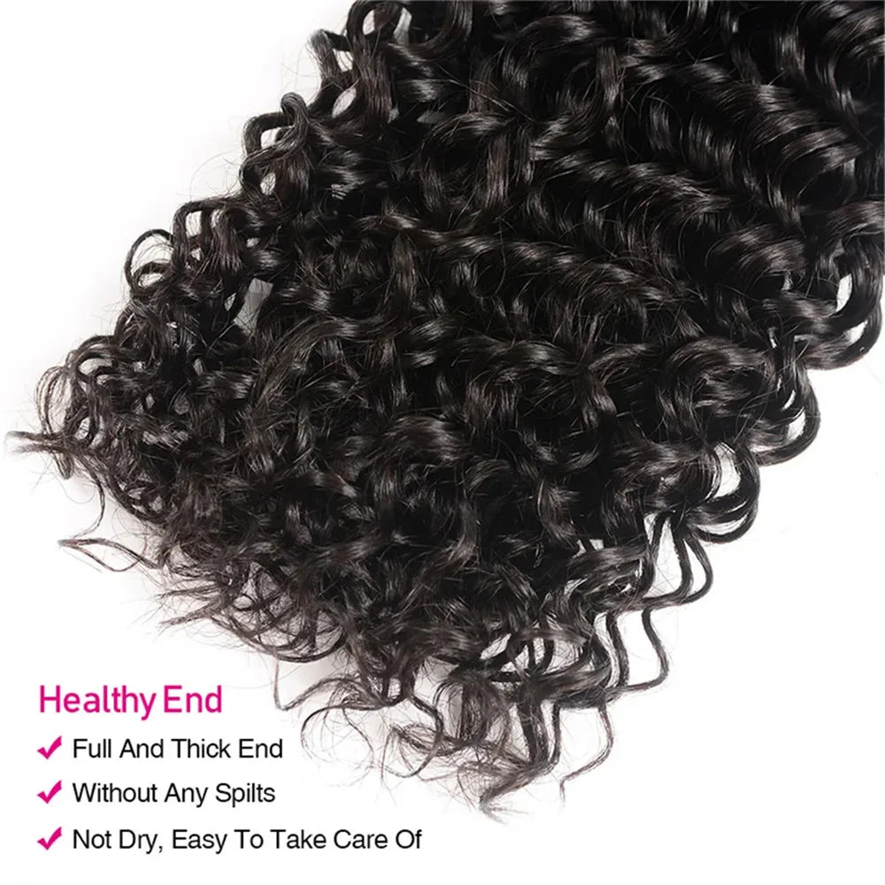 UNice Hair Curly Hair Bundles Unprocessed Natural Color 10A Grade 100% Human Hair 1/3/4 PCS Deal