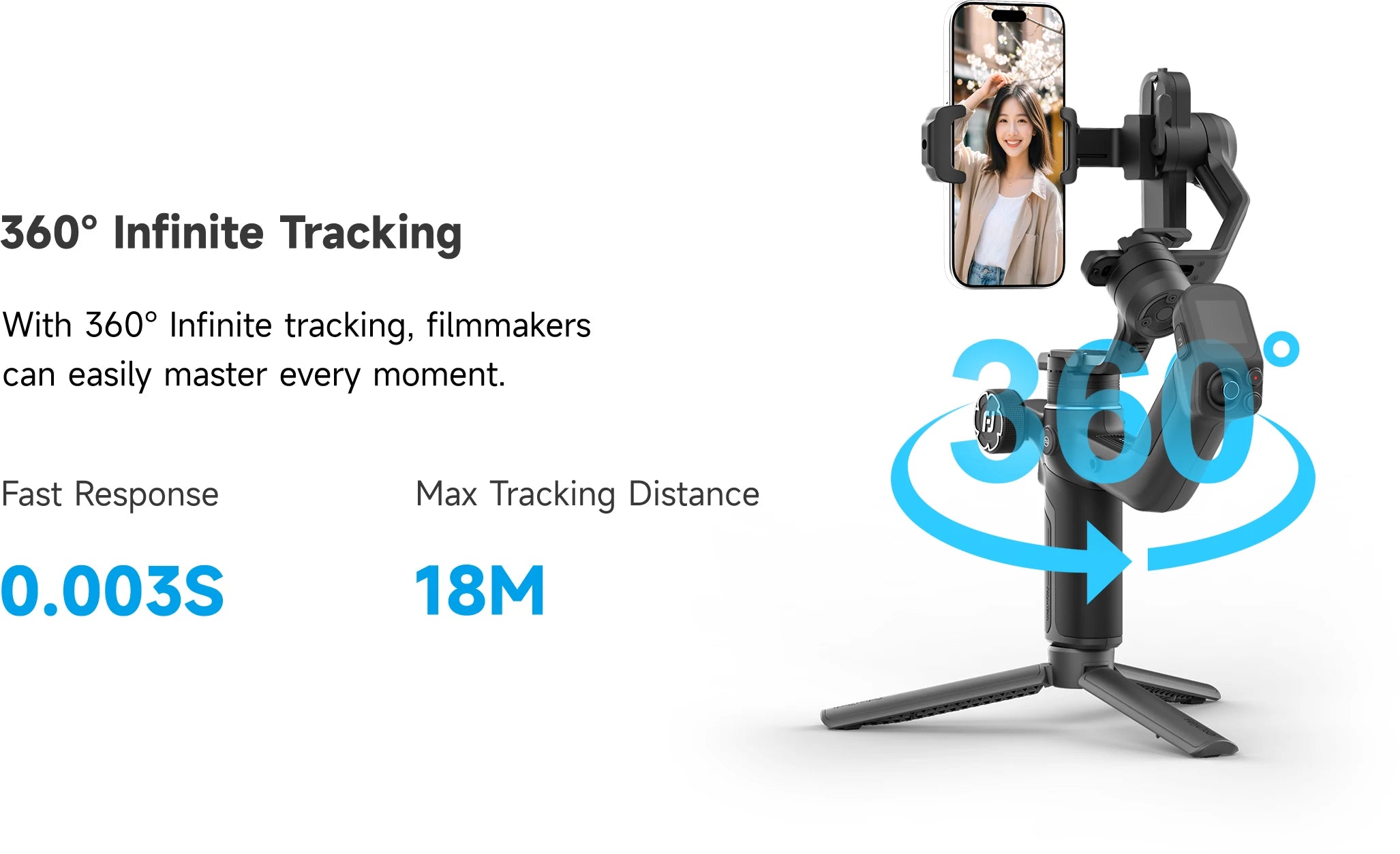 FeiyuTech SCORP Mini-3 Kit All-in-One Gimbal with Built-in AI Smart Tracking 2.0kg load, for Mirrorless Action Camera Smartphone