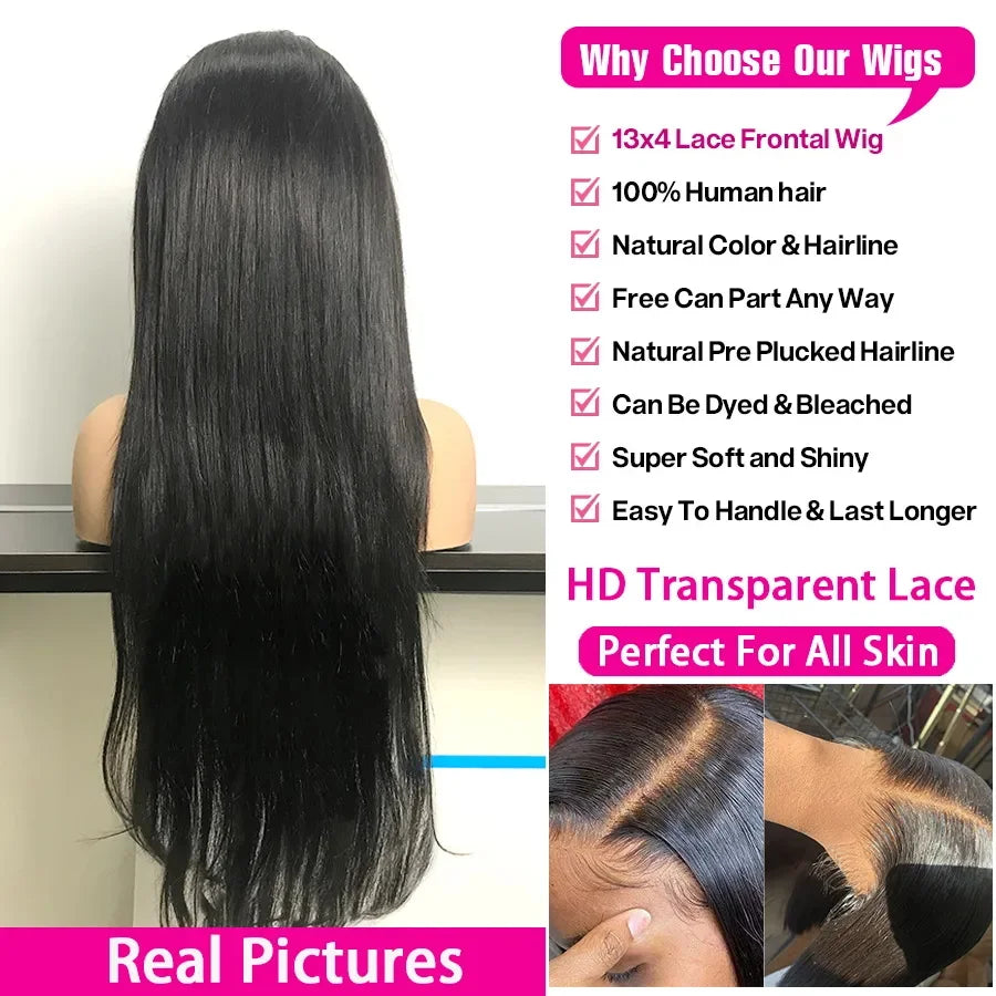 200% Density 13x6 13x4 Deep Wave Hd Lace Frontal Wigs Human Hair 30 40 Inch Wet And Wavy Loose Water Wave Lace Front Wig 360 Curly Lace Frontal Human Hair Lace Wigs For Women Human Hair 100% Human Hair