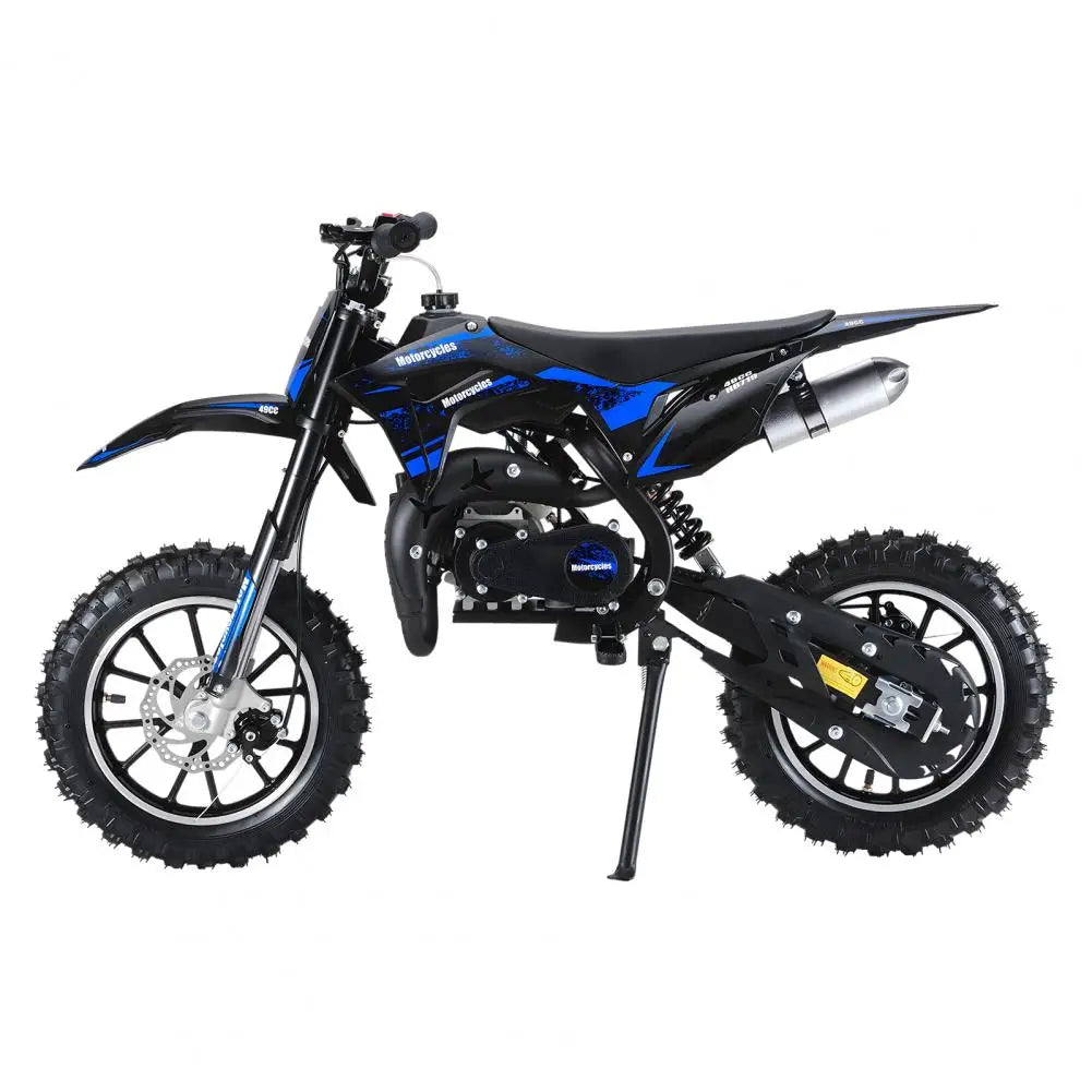 Gas Bike For Kids, Mini Dirt Bike, 49CC 2-Stroke Gas Powered Motorcycle, Shock Absorption Pocket Motorbike, Up to 25 Mph