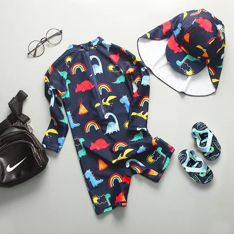 Top Quality Boy Swimsuit UPF50 UV Protection Summer Baby Toddler Swimwear Children's Bathing Suit Beach Pool Surf Swimming Wear