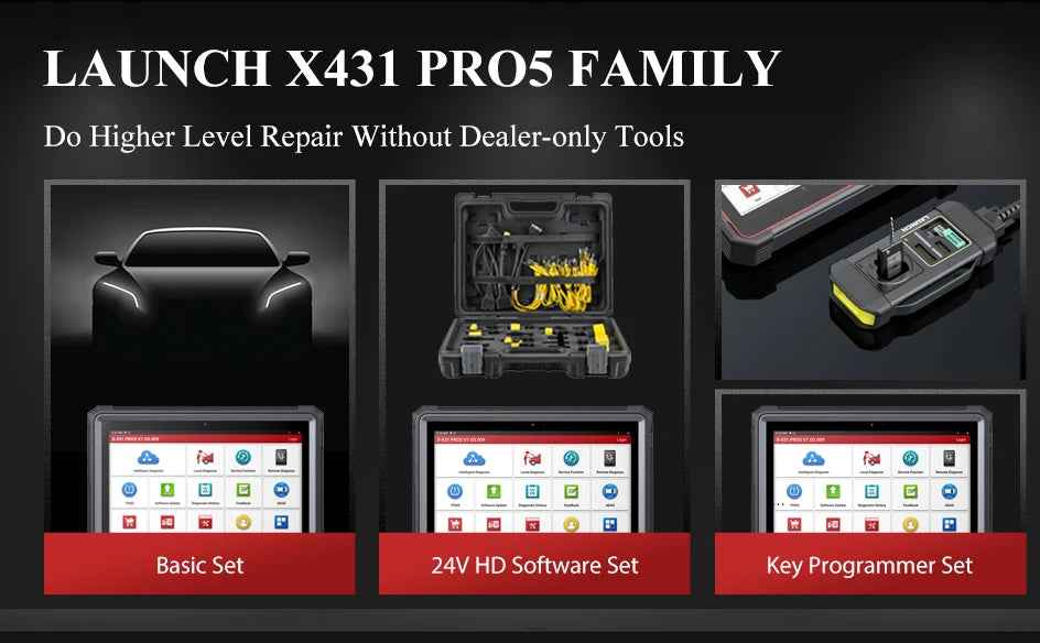 LAUNCH X431 Key Programming Tool X431 Pro5 Smartlink & X-PROG3 Car Diagnostic Tool All Key Lost IMMO Immobilizer Scanner