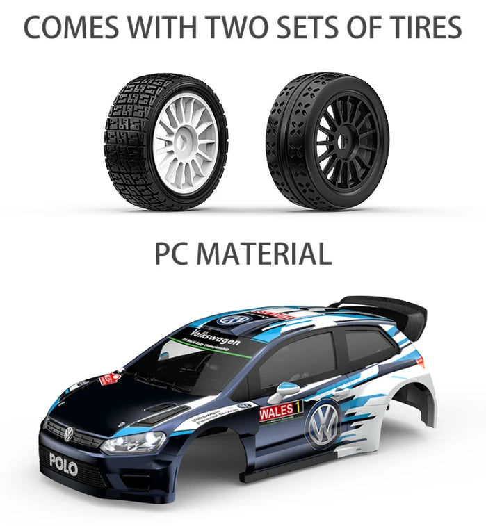 Hyper Go MJX 7304 WRC Remote Control Car 7303 1/7 Drifting Car Rally Car Drifting Four-Wheel Drive Rally Car Model Toy