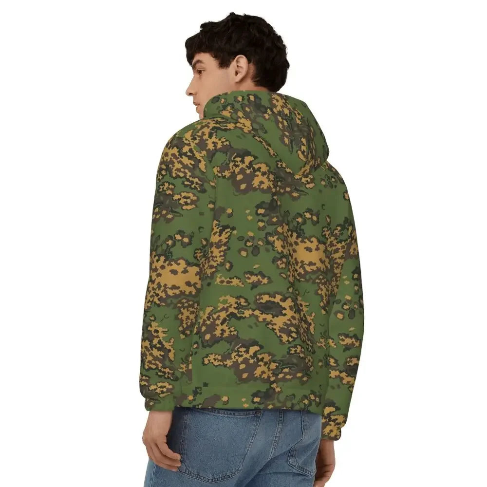 Splintertarn German WW2 Camouflage Army Military Camo Zipper Hoodies Pullover Autumn Winter Sweatshirt Long Sleeve Tops