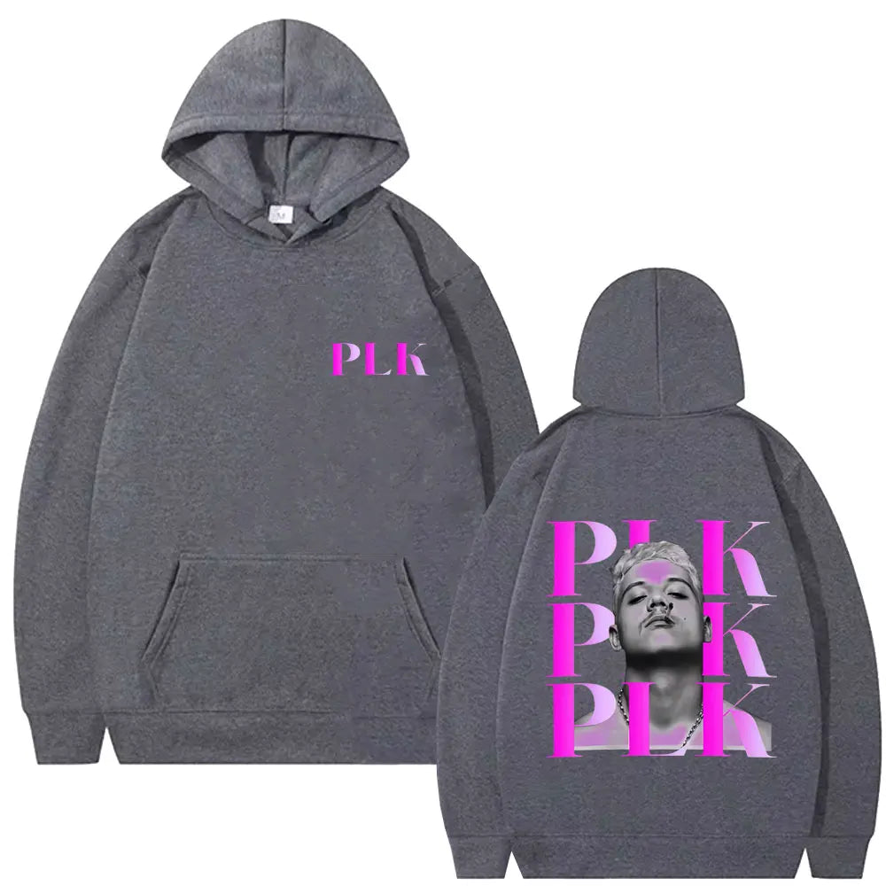 Rapper Plk Face Graphic Hoodie Men Women Fashion Pop Music Tracksuit Man Casual Pullover Hoodies Male Vintage Hip Hop Sweatshirt