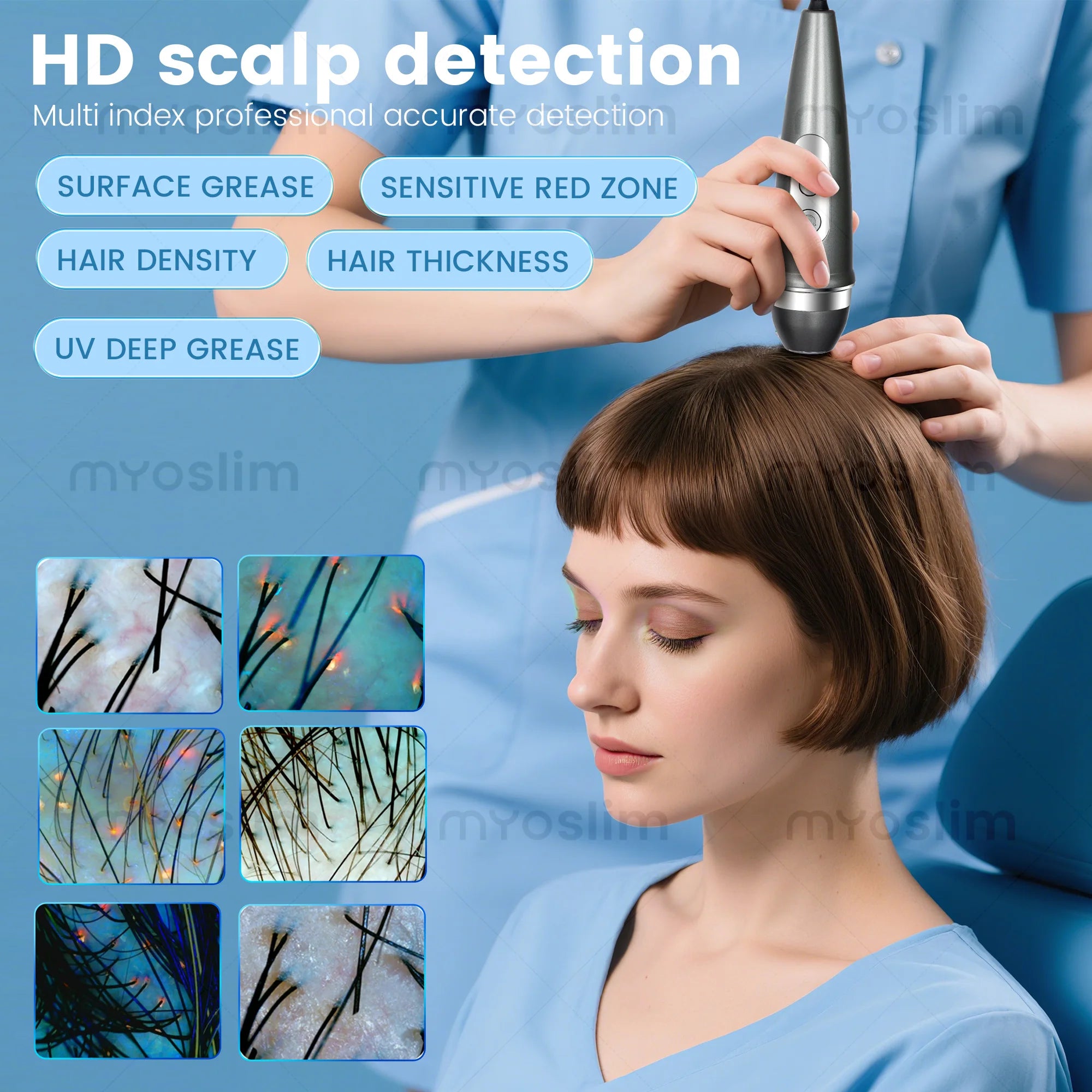 X5/X5 Pro AI Skin Image Analya Intelligence Deep Facial Skin Analysis Detector Follicle Testing Skin Analysis Magnifier