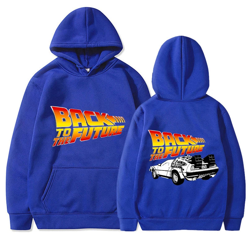 Back To The Future Hoodies Men Fashion Graphic Printed Long Sleeve Sweatshirts Women Casual Harajuku Pullover Tracksuit Sudadera