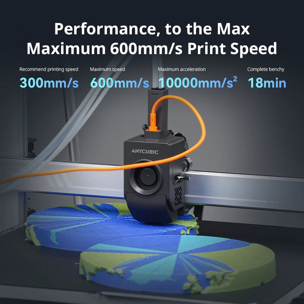 ANYCUBIC Kobra 3 Max Combo Multi-Color 3D Printer Max Speed 600mm/s Build Volume 500*420*420mm Smart APP Control 3D Printer