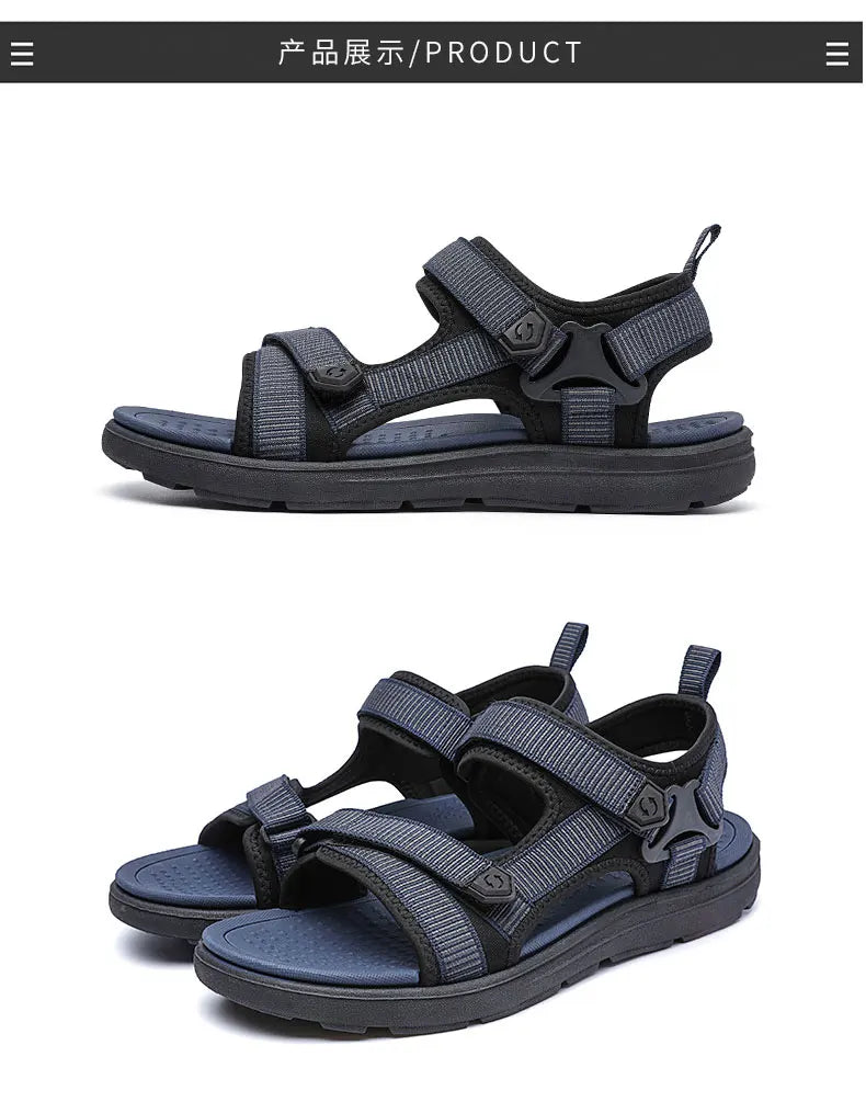 Summer Sandals for Men Leisure Beach Sandals Male Fashion Leisure Beach Holiday Sandals Shoes Lightweight Outdoor Casual Shoes