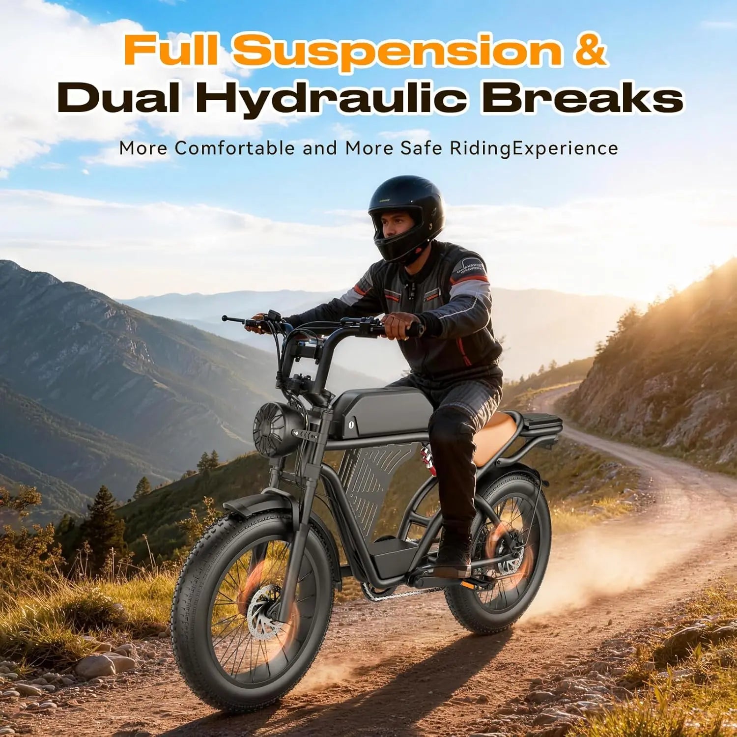 Electric Bike for Adults, 2000W Peak 30MPH 48V/25AH E-Bike,65 Miles Electric Motorcycle with NFC & Password Unlock,, Customized