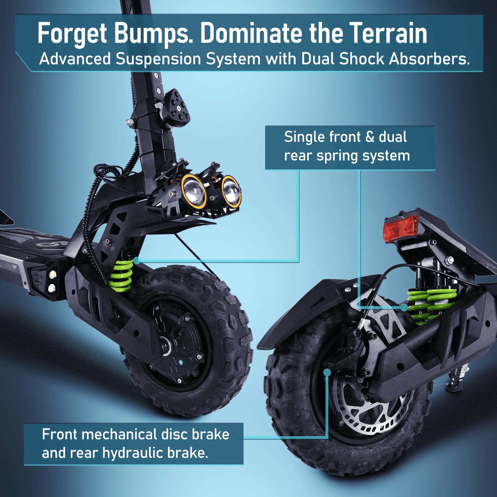 EOEOTWO Electric Scooter,6000W Dual Motor,55Mph Top Speed,60Miles Range,Scooter for Adults with Dual Suspension Hydraulic Brake