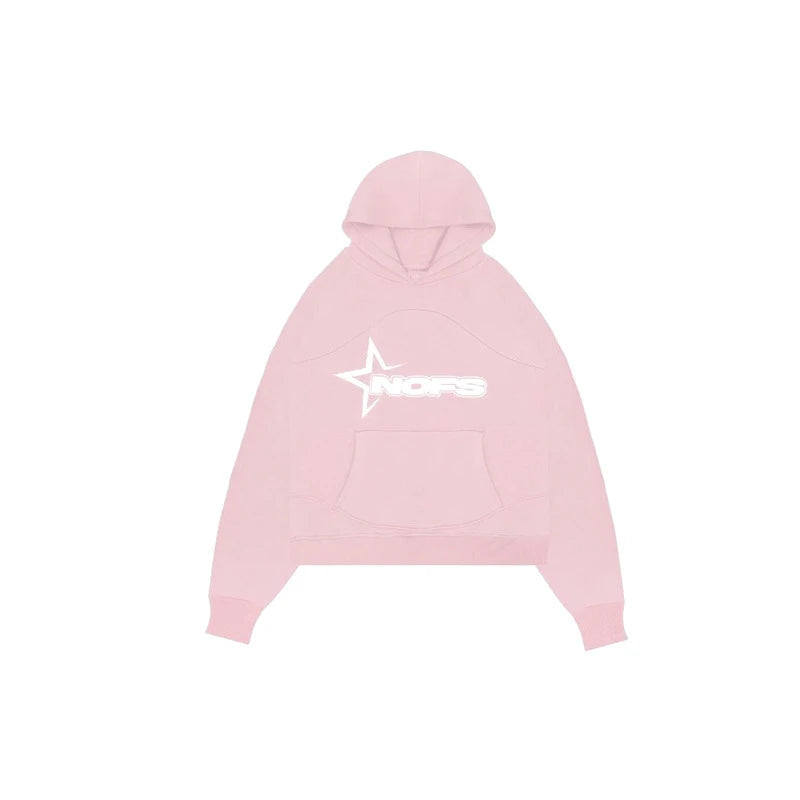 Y2K Hoodies Men Harajuku Hip Hop Letter Graphic Print Loose Sweatshirts 2024 Punk Rock Gothic Clothes Tops Goth Pants Streetwear