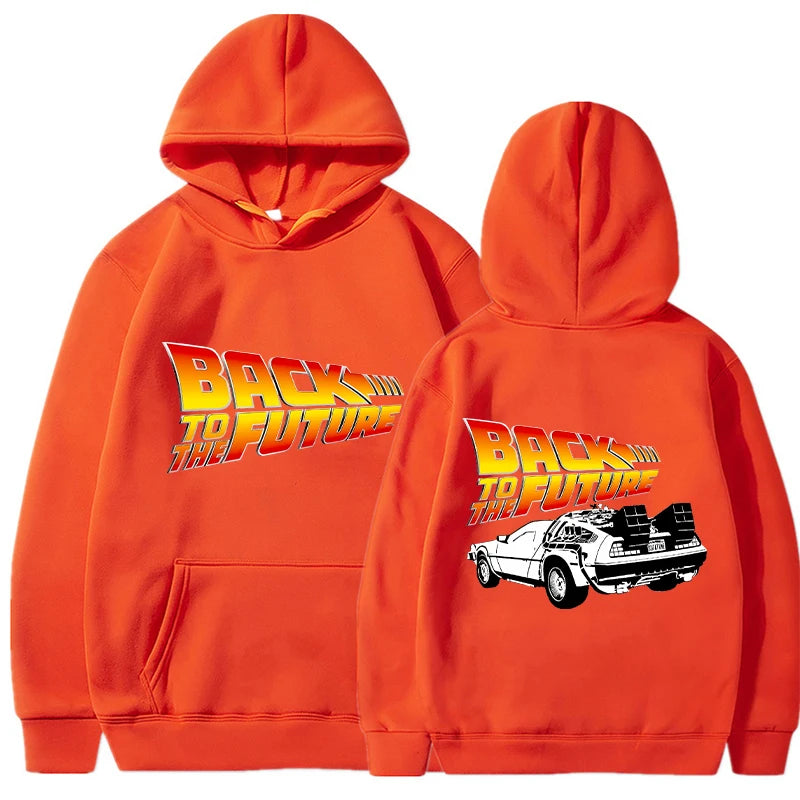 Back To The Future Hoodies Men Fashion Graphic Printed Long Sleeve Sweatshirts Women Casual Harajuku Pullover Tracksuit Sudadera