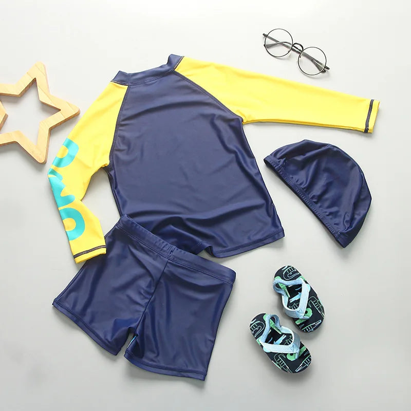 Top Quality Boy Swimsuit UPF50 UV Protection Summer Baby Toddler Swimwear Children's Bathing Suit Beach Pool Surf Swimming Wear
